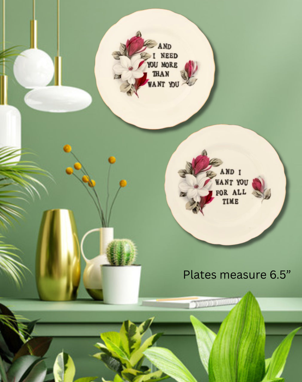 Wichita Lineman by Glenn Campbell (pair of plates)