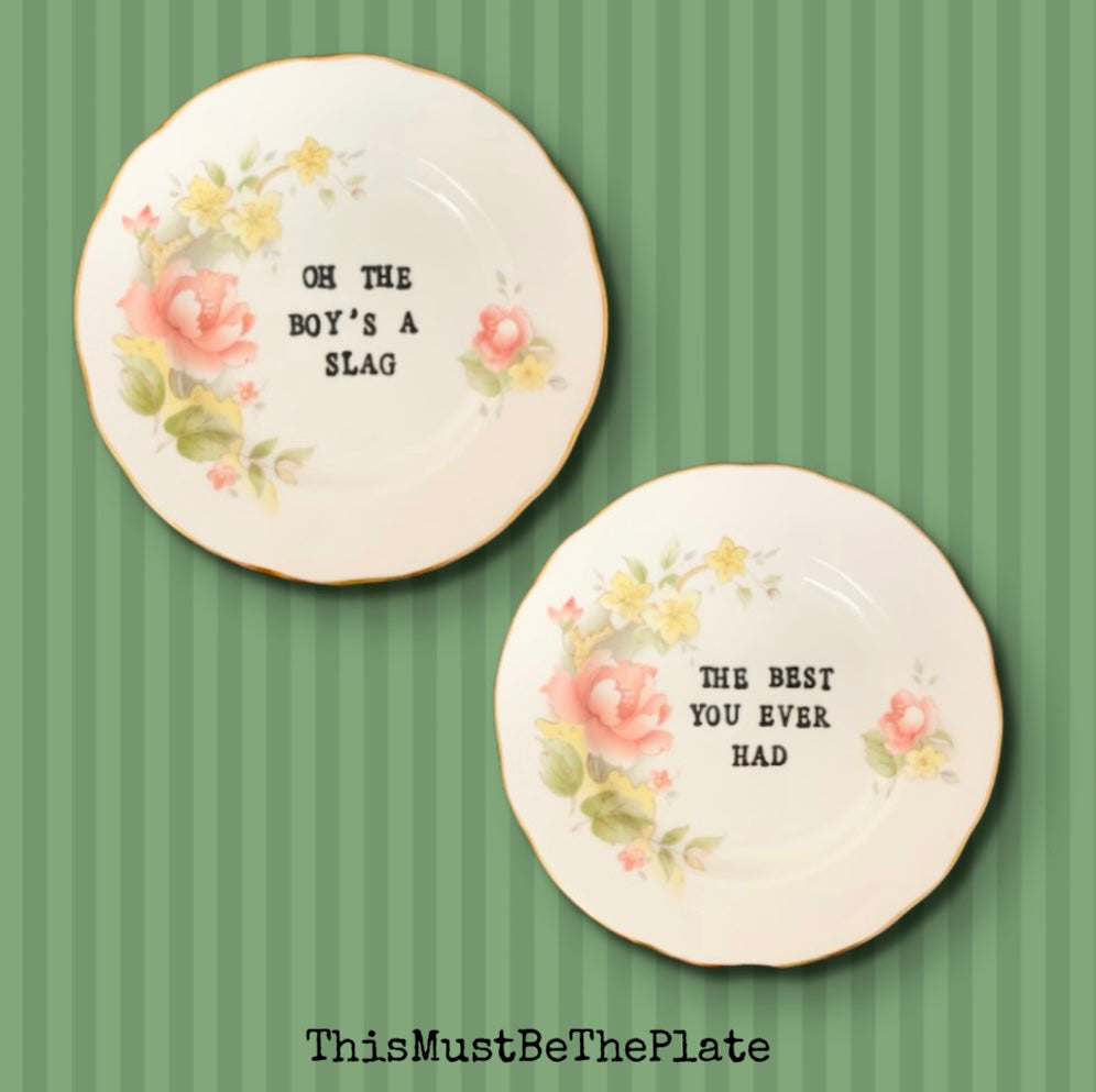 Fluorescent adolescent by Arctic Monkeys (pair of plates)