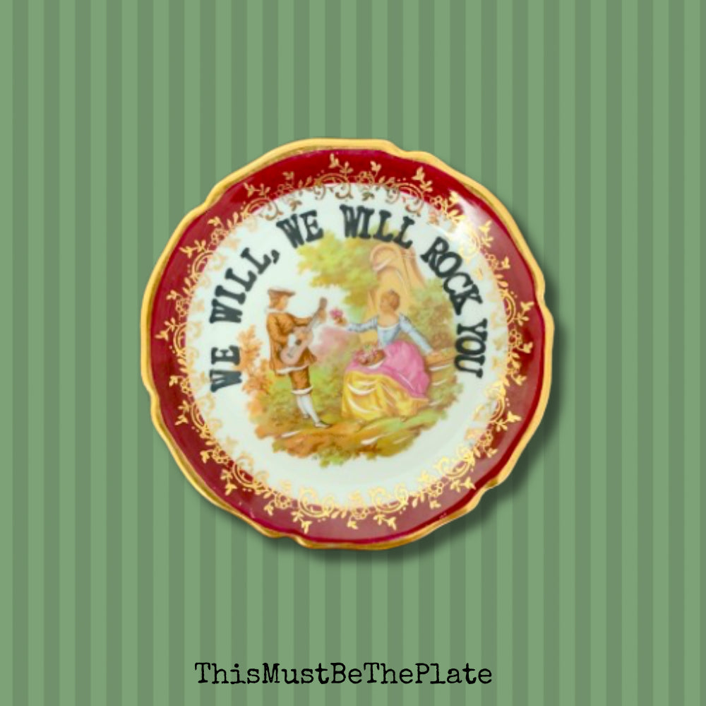 Miniature plate - We will rock you by Queen
