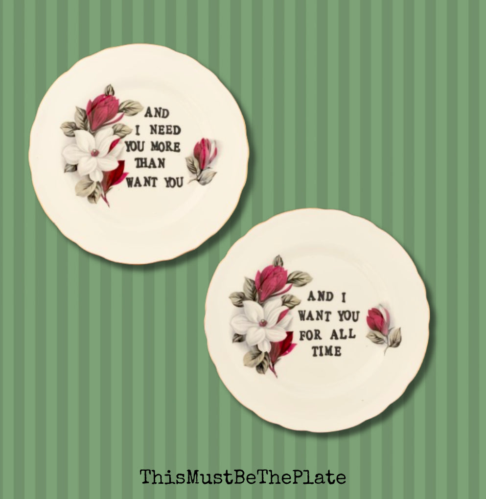 Wichita Lineman by Glenn Campbell (pair of plates)