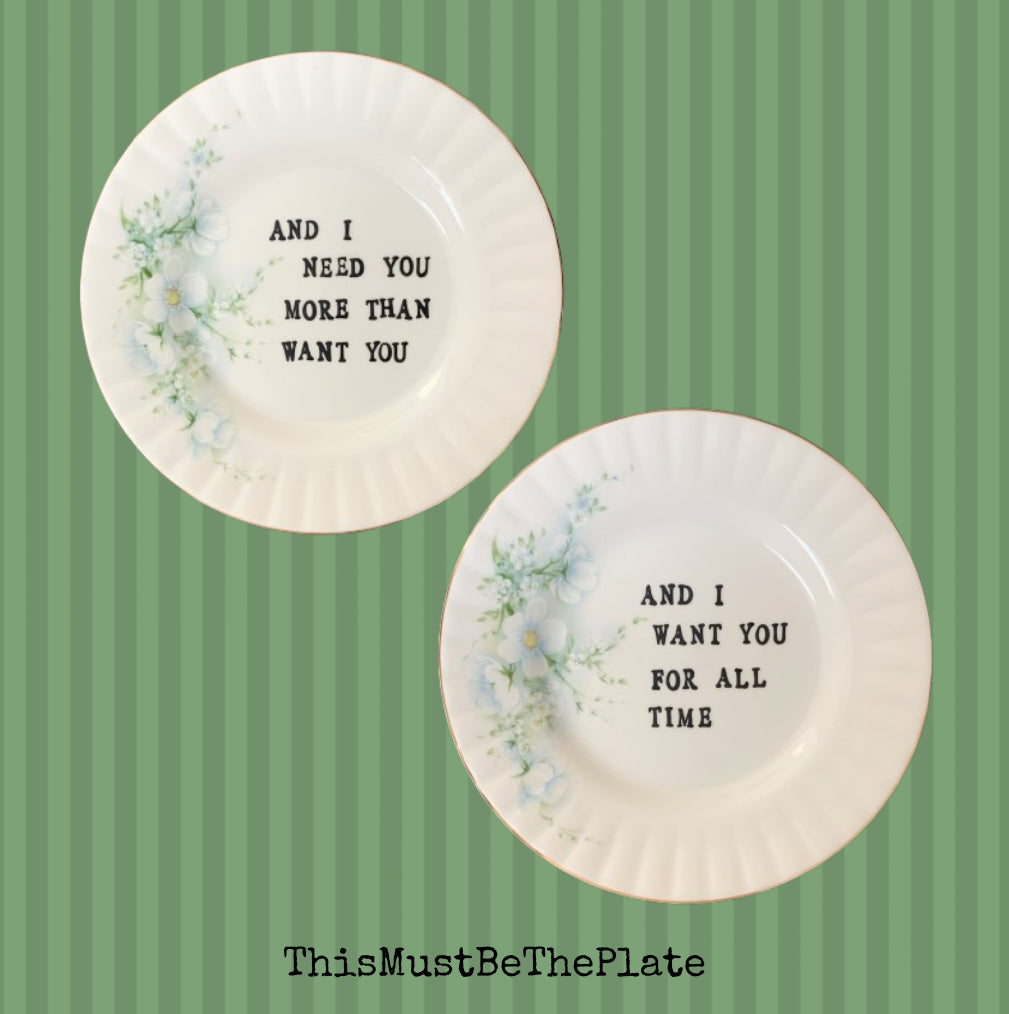 Wichita Lineman by Glen Campbell (pair of plates)