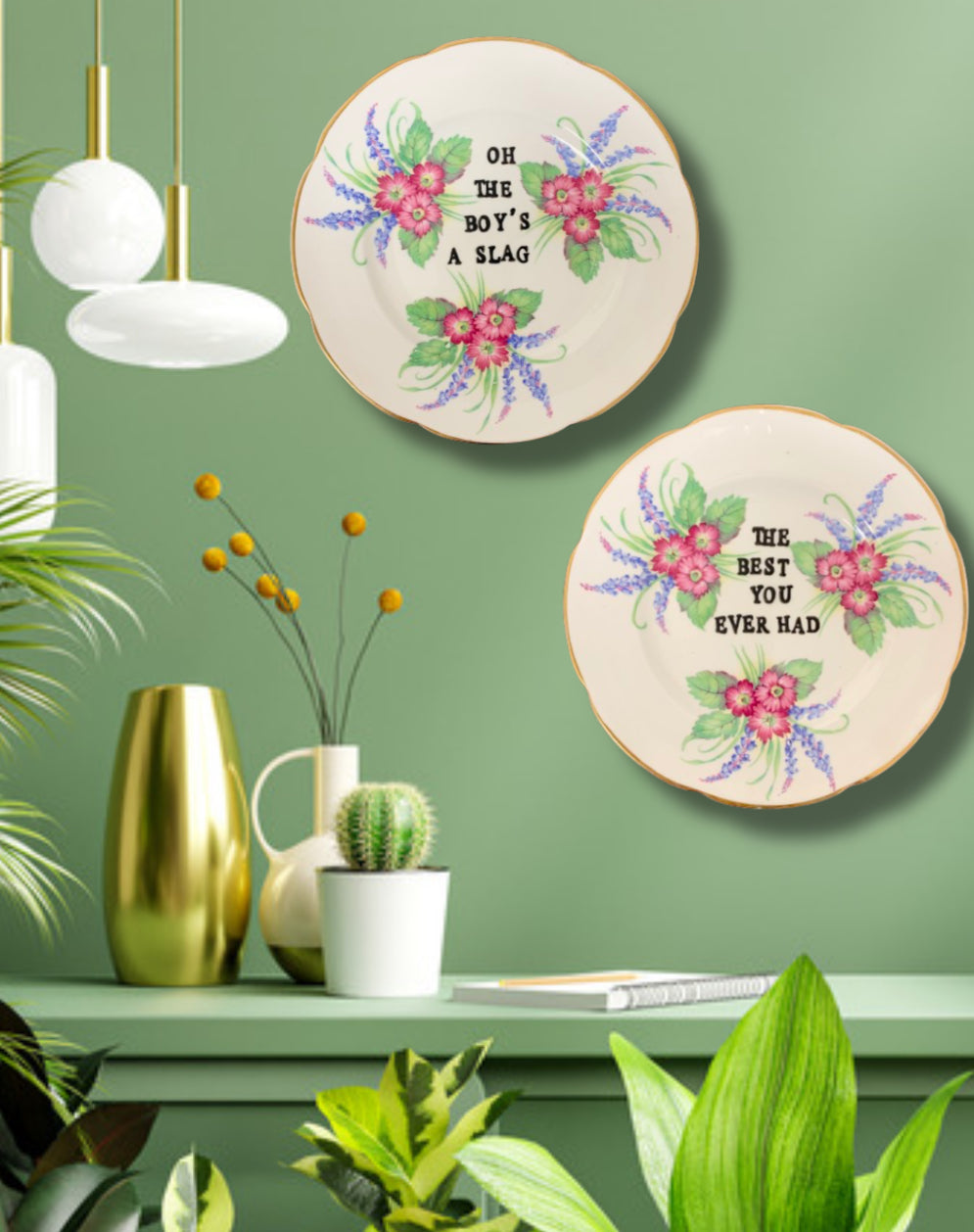 Fluorescent adolescent by Arctic Monkeys (pair of plates)