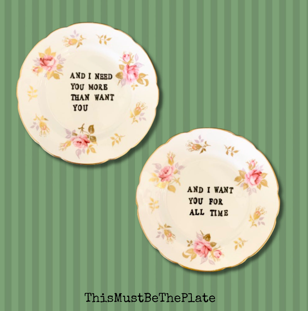 Wichita Lineman by Glenn Campbell (pair of plates)