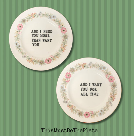 Wichita Lineman by Glenn Campbell (pair of plates)