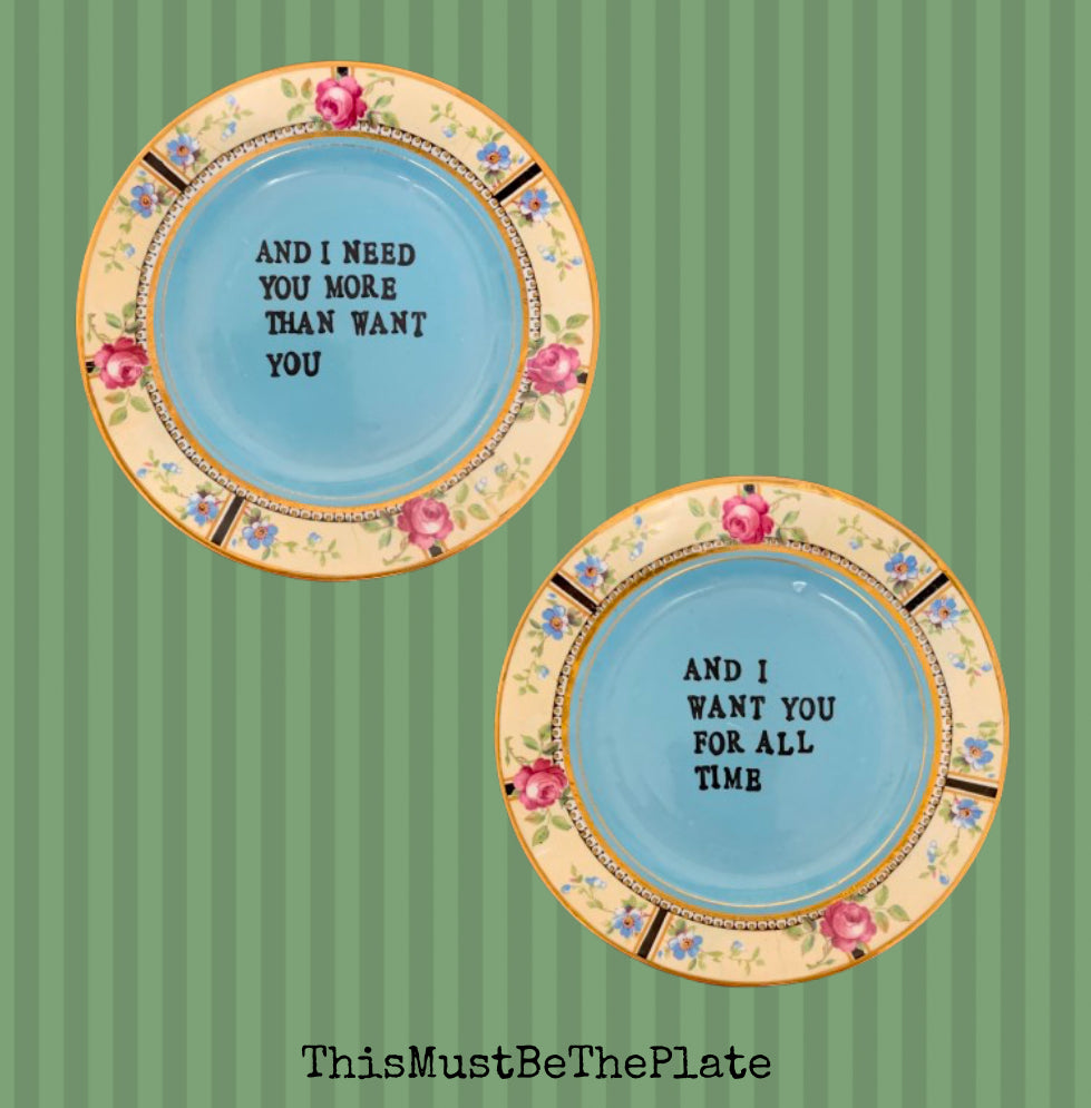 Wichita Lineman by Glenn Campbell (pair of plates)