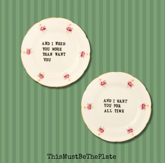 Wichita Lineman by Glenn Campbell (pair of plates)