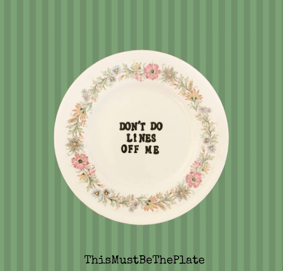 Not a cocaine plate