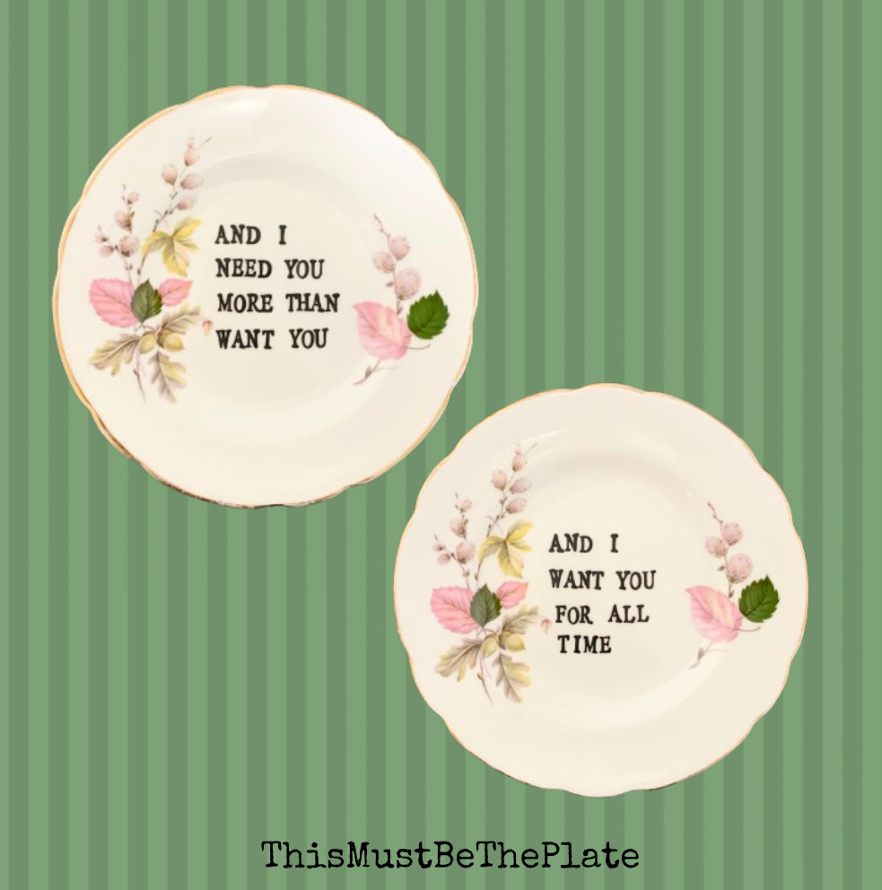Wichita Lineman by Glen Campbell (pair of plates)