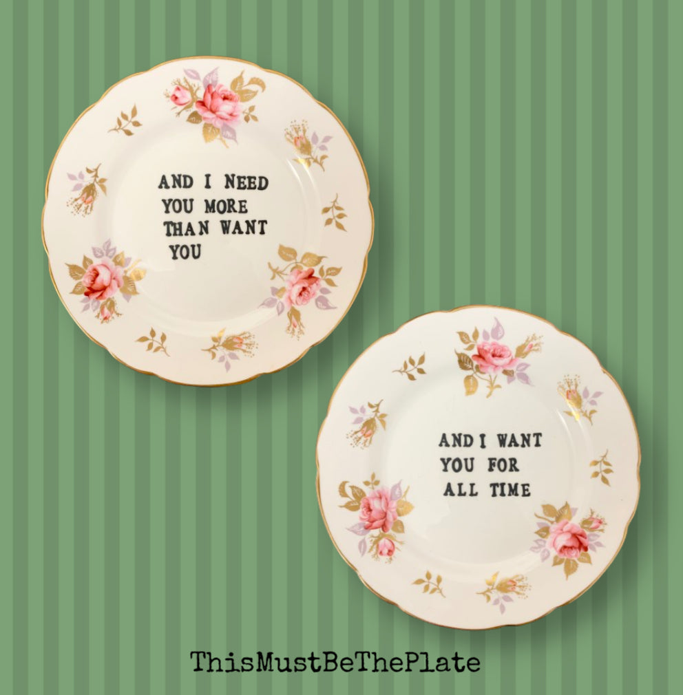 Wichita Lineman by Glenn Campbell (pair of plates)