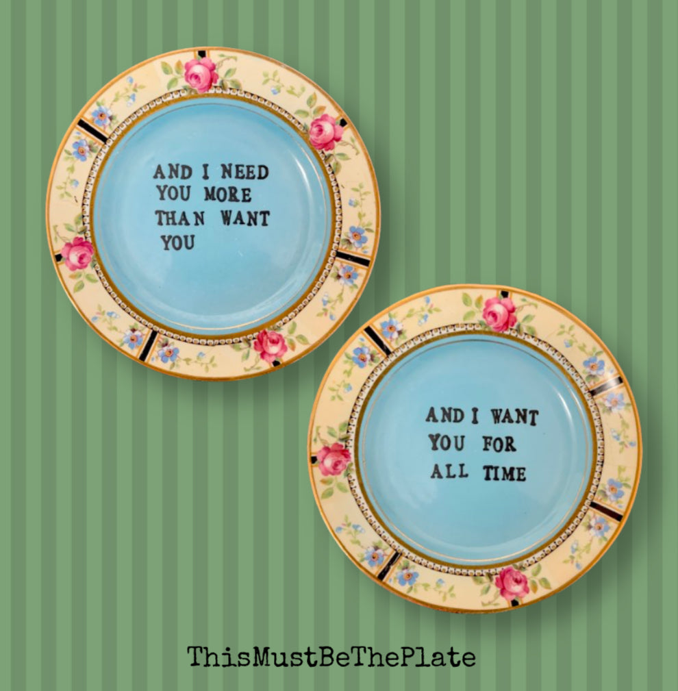 Wichita Lineman by Glen Campbell (pair of plates)