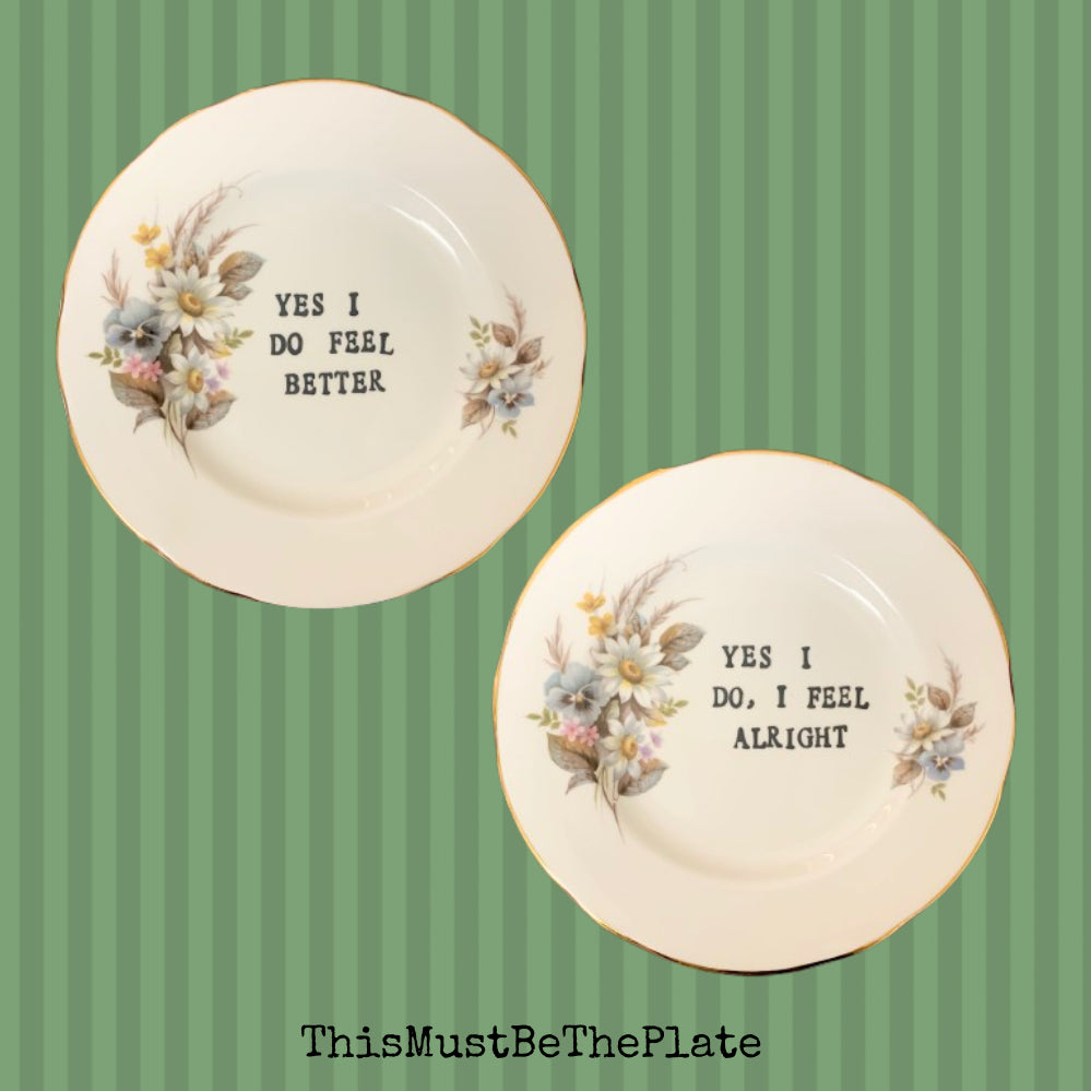 Yes by McAlmont & Butler (pair of plates)