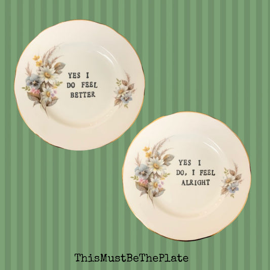 Yes by McAlmont & Butler (pair of plates)