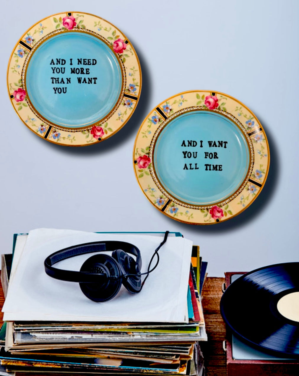 Wichita Lineman by Glen Campbell (pair of plates)