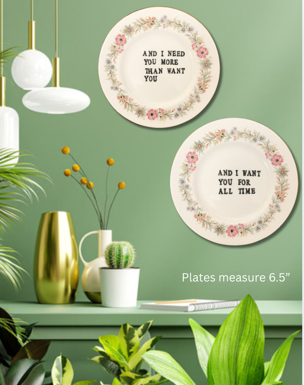 Wichita Lineman by Glenn Campbell (pair of plates)