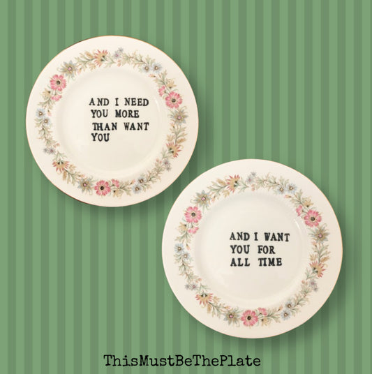 Wichita Lineman by Glenn Campbell (pair of plates)