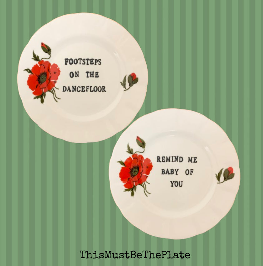 Teardrops by Womack & Womack (pair of plates)